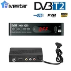 Full-HD1080P Dvb-t2-тюнер Dvb T2 Wi-Fi Usb2.0 HDMI, спутниковый ТВ-приемник, тюнер, Dvbt2, встроенная инструкция