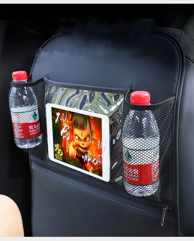 Car anti kick mat for kids Multi-functional Hot Sale Black PU Leather Protector Seat Back Accessories | Автомобили и мотоциклы