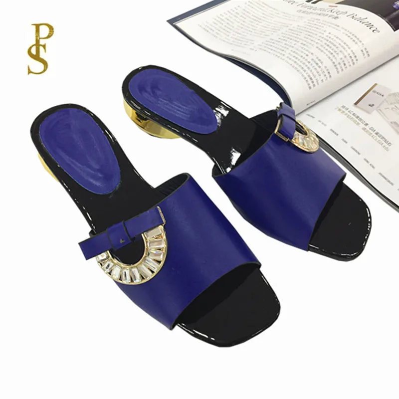 Женские шлепанцы женская обувь с металлической пуговицы для дам повседневная