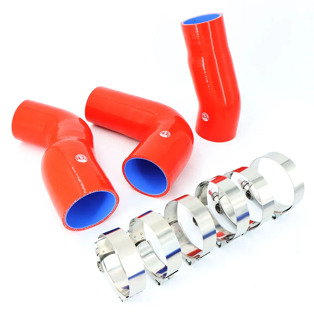 Силиконовый интеркулер турботруба шланг с Т-образными зажимами комплект