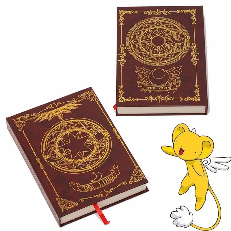 

Anime Cardcaptor Sakura Notebook Captor Sakura CERBERUS Clow Libra Pattern Star Clow Magic Notebook Diary Book For Friend Gift
