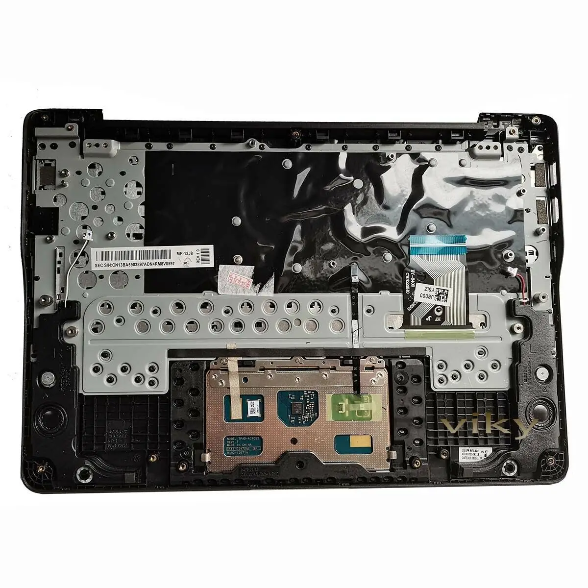 Для ноутбука Samsung Chromebook XE500C13 черная Подставка для рук клавиатура и сенсорная