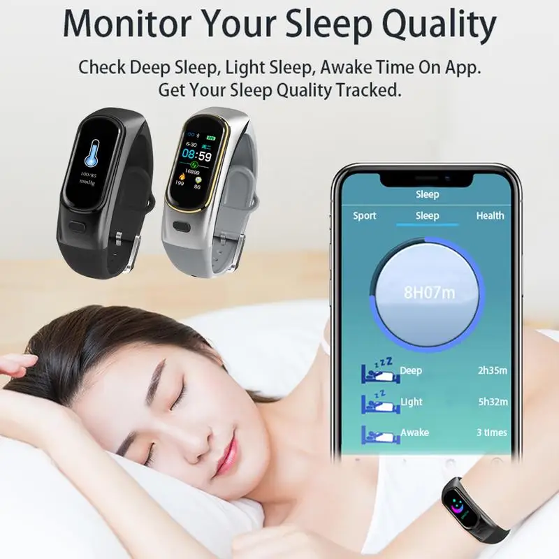 H109 наушники Bluetooth гарнитура беспроводные Фитнес браслет часы кровяного давления