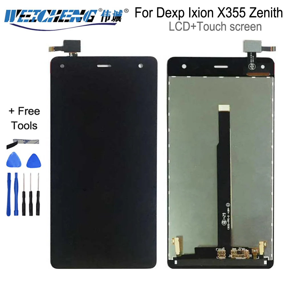 WEICHENG ЖК дисплей с сенсорным экраном для Dexp Ixion X355 Zenith дигитайзер DEXP lcd черный