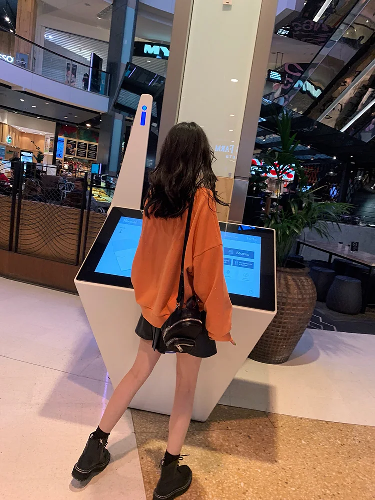 

han Spring fashion short top women's round neck long-sleeved girls sweater loose long-sleeved short jacket solid color pullover