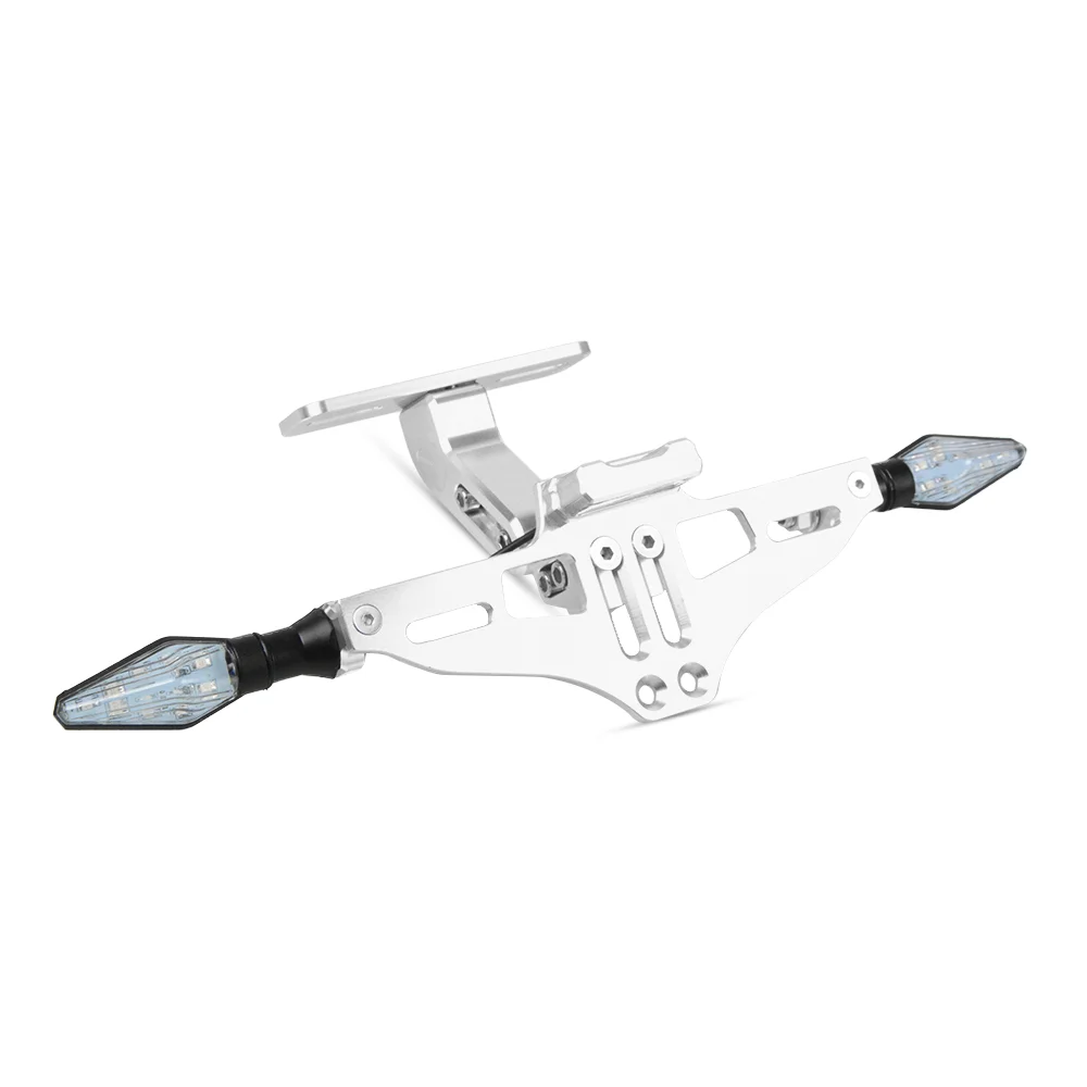 Хаки Для CFMOTO 150NK 250NK 400NK 650NK 400GT 650TR-G 650MT Honda CB 599 919 мотоцикл угол Алюминиевый номерной знак рамка - Цвет: Хаки