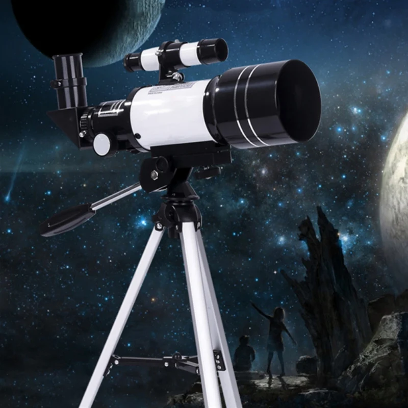 

Outdoor Astronomical Professional Telescope Zoom HD Night Vision 150X Refractive Travel Spotting Scope with Tripod for Beginners