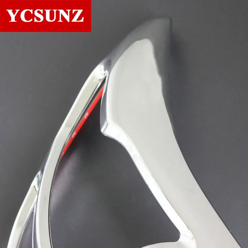 Автомобильные аксессуары ABS хромированный дизайн крышка фары для Toyota Hilux Vigo SR5 2012