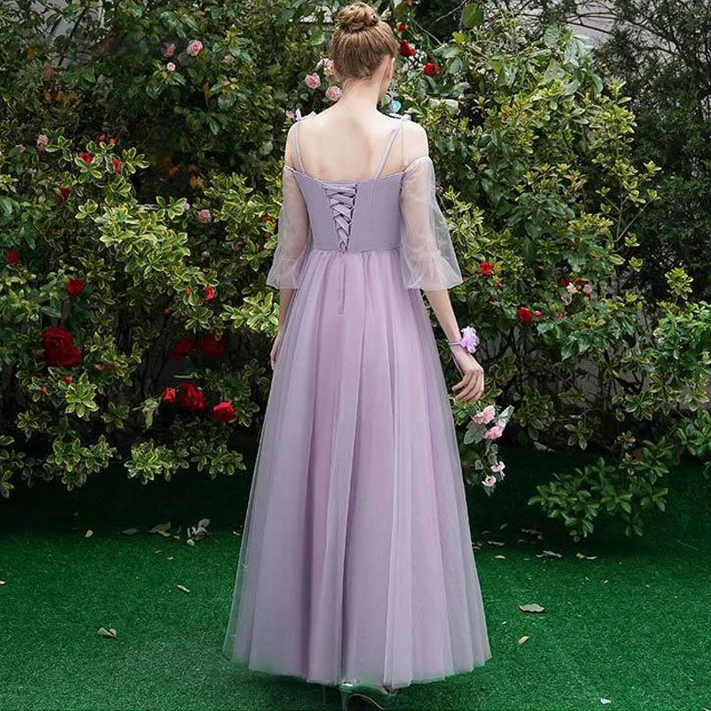 Purple Yarn Skirt Fashion Bridesmaid Gown Qi Pao Women Chinese Evening Dress Cheongsam Modern Oriental Style Party Dresses Qipao |