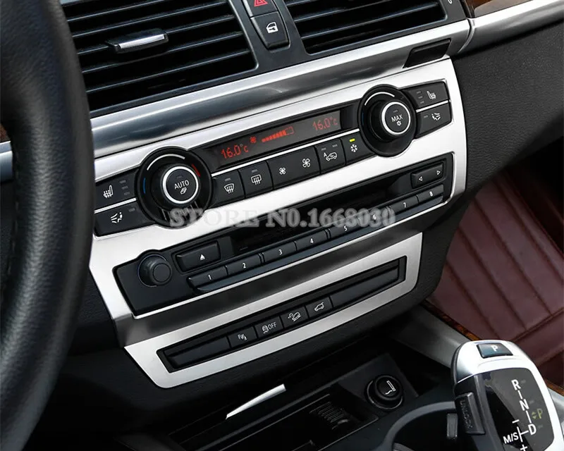 Внутренняя центральная консоль панель накладка 2шт для BMW X5 E70 2010 2013|panel|panel cover |