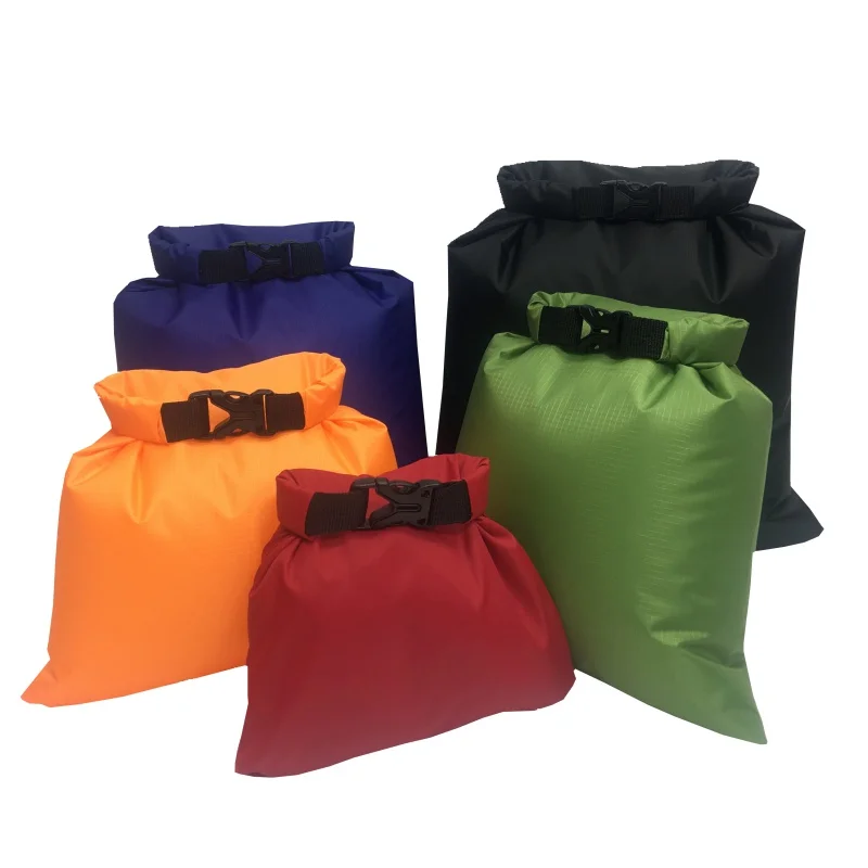 

5pcs Waterproof Dry Bag Travel Drifting Swimming Snorkeling Bags Outdoor Beach Buckled Storage Sack