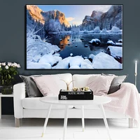 canvas painting wall art united states national park snow scene poster nordic parlor landscape decorative paintings