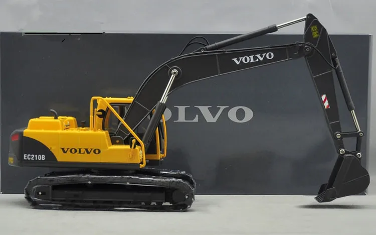 Золотой Редкая, Коллекционная модель сплава подарок 1:35 масштаб VOLVO EC210B гидравлический экскаватор инженерное оборудование литье под давлением модель для украшения - Цвет: Золотой