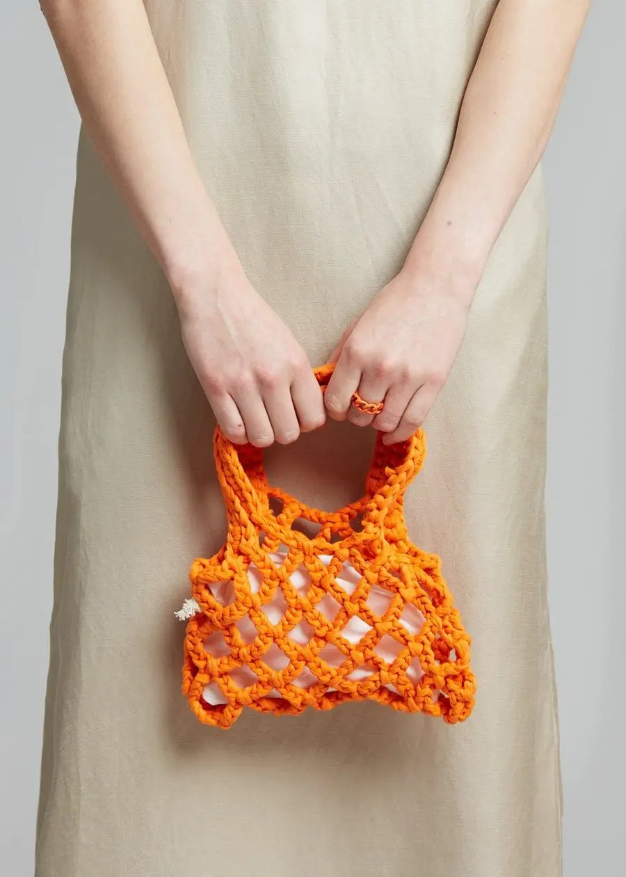 Женская плетеная Сумка-тоут цвет зеленый/желтый/фиолетовый |