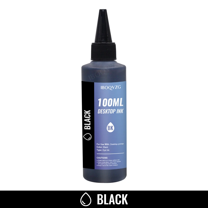 IBOQVZG Universal 100ml Refill Dye Ink Kit for Epson Canon HP Brother All Model Printer ink CISS Voor inkt Tank | Компьютеры и офис