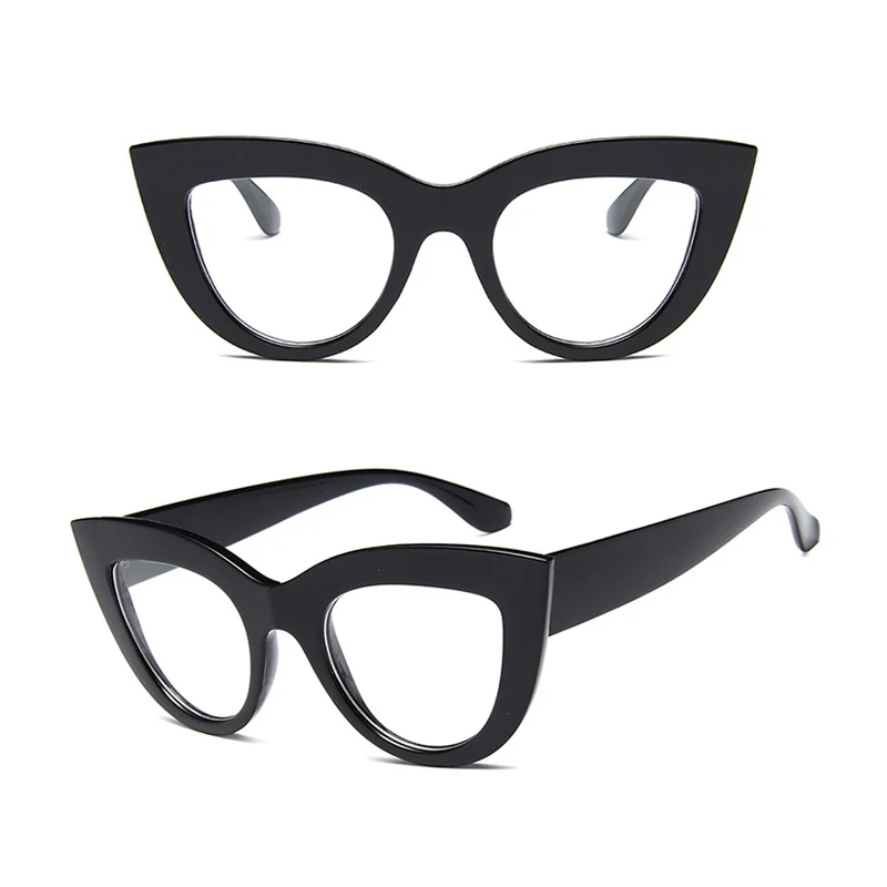 hot sale cat eye fashion sunglasses women vintage luxury brand designer black glasses sun glasses for female free global shipping