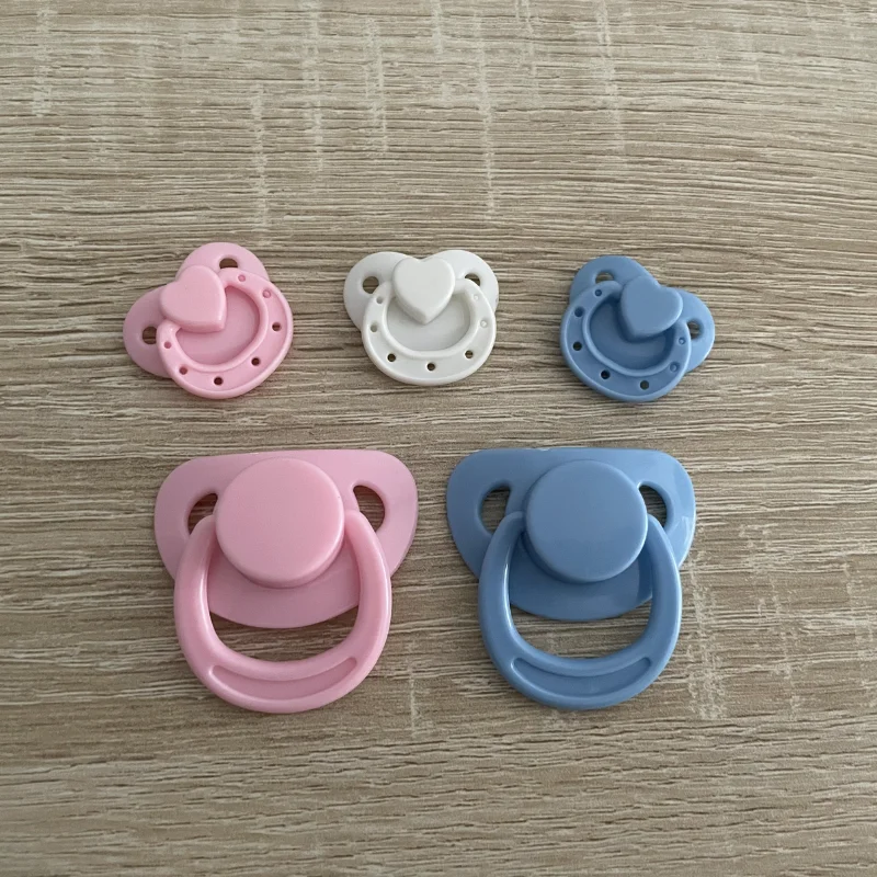 Chupetes magn&eacute;ticos Reborn Baby Doll, cadena para pezones, se adapta a 12 pulgadas, 20 pulgadas, 9 pulgadas, 10 unids/lote, 20 Uds.-1