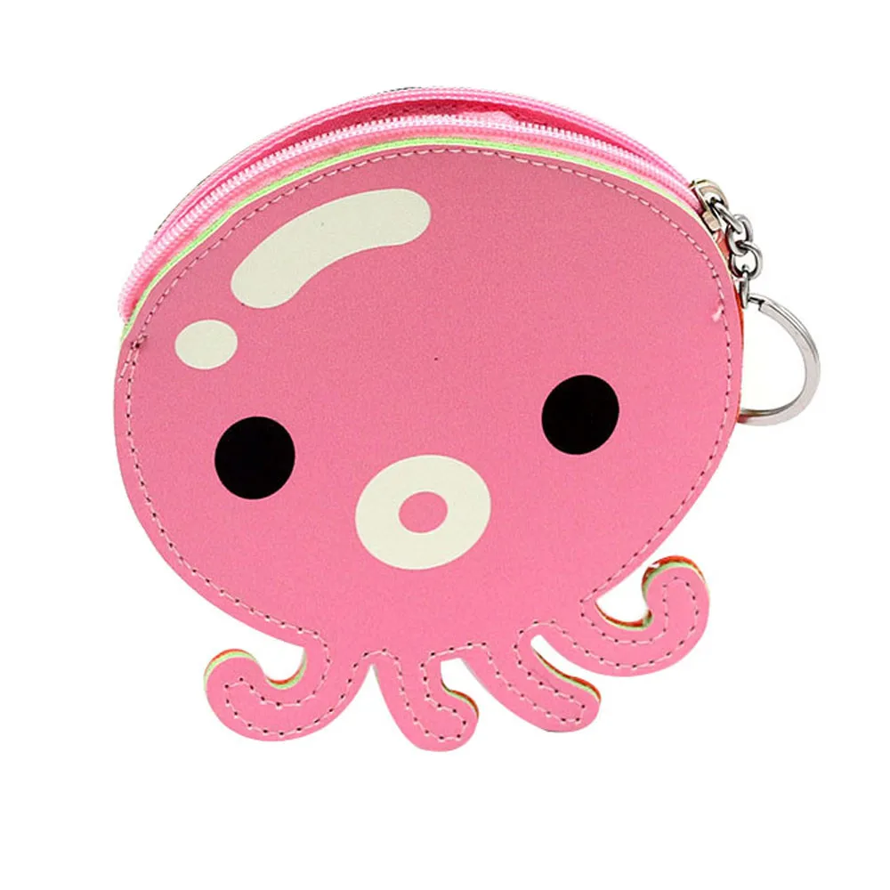 Pink 5 Детский милый кошелек для монет, кошелек с сердечками, чехол для ключей с блестками, мультяшная сумка через плечо для девочек, сумка-мессенджер, кошелек, чехол, сумка - Цвет: Pink 5