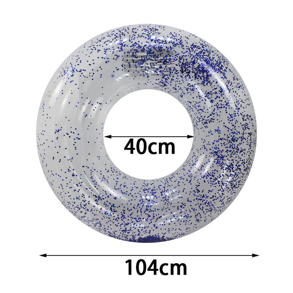 

1PC Summer Inflatable Adult Children Swimming Ring Round Sequin Swimming Ring Beach Pool Party Swimming Ring Random Color