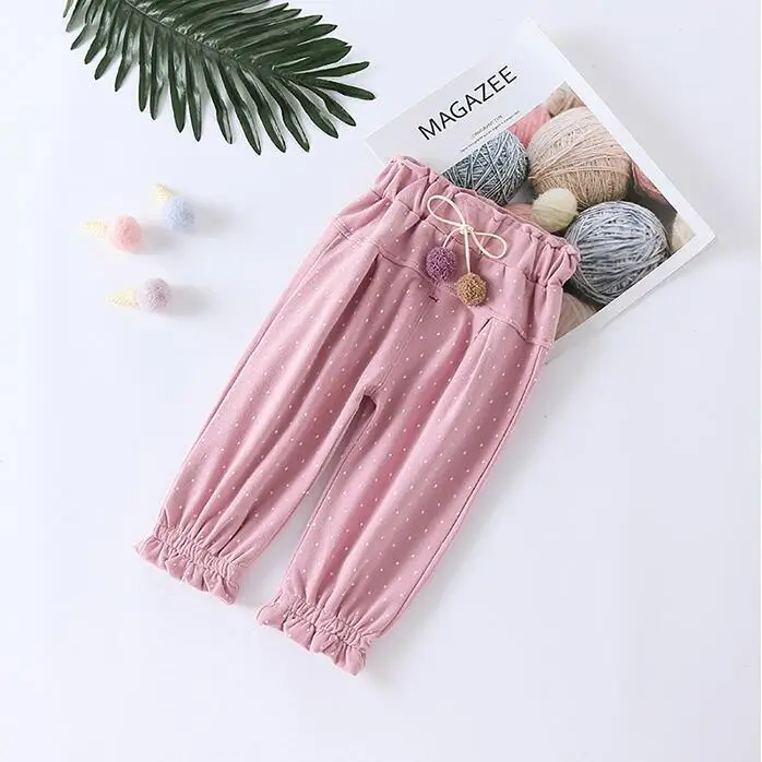 K06807Pink Babyinstar/штаны для маленьких девочек; детские брюки для девочек; Детские узкие брюки с принтом со звездой; штаны для малышей; одежда для маленьких девочек; детские штаны - Цвет: K06807Pink