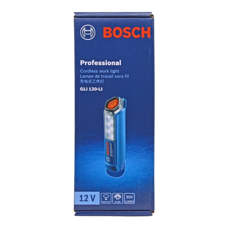 Bosch GLI120-L I перезаряжаемый флэш-светильник GLI120-LI Универсальный Bosch 10.8V12V литиевая батарея ручной светодиодный светильник