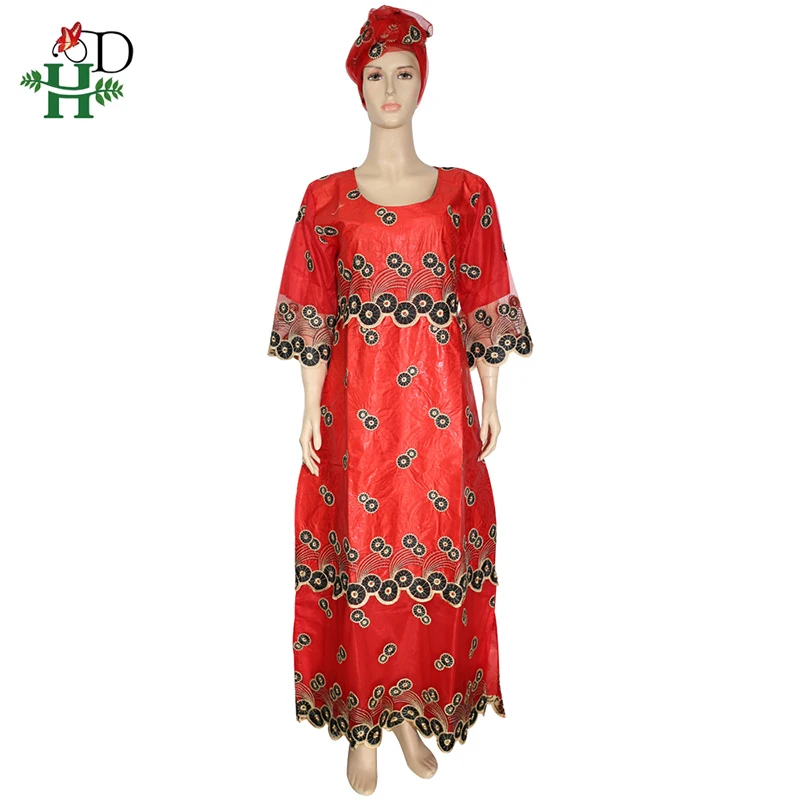 От H &amp D (бисером кружевные платья для женщин в африканском стиле с головным