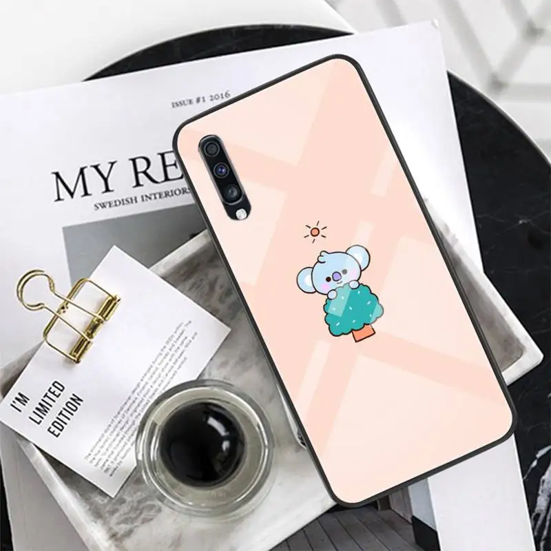

Lovely Animal sleeping koala Phone Case Tempered Glass For XiaoMi 8SE 6 8lite MIX2S Note 3 Redmi Note 7 5 4 Redmi 6A 5Plus 4X