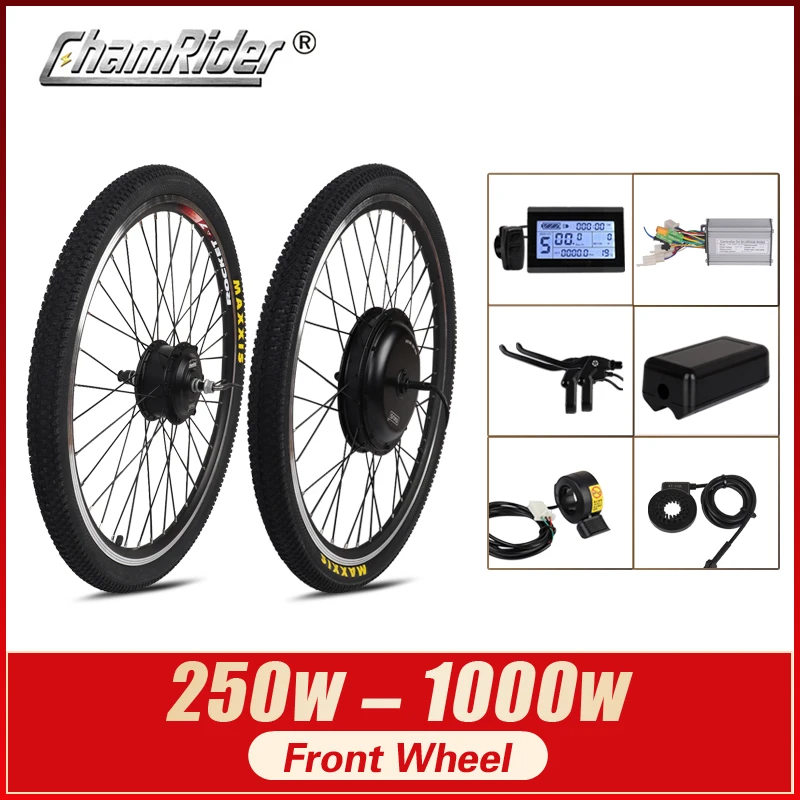 

ChamRider Wheel hub Front motor 1000W Electric bike Motor Kit 250W ebike kit 500W ebike conversion kit electric bike kit MXUS