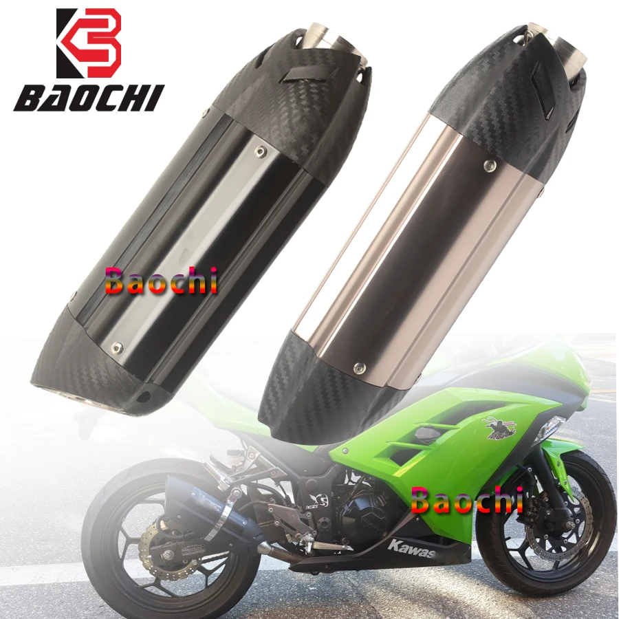 

Universal Motorcycle Exhaust 51 Muffler Escape DB Killer Pipe Exhaust for Z250 Z250SL Z750 Z800 R3 R1 ER6N Z1000 Z900 ZX10R