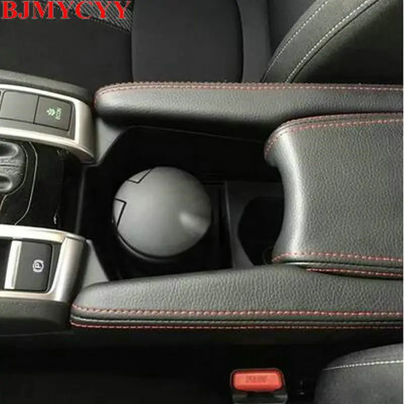 BJMYCYY Car-styling Interior trim for automobile armrest case decorative sleeve Accessories For Honda CIVIC 10th Coupe 2016 | Автомобили и