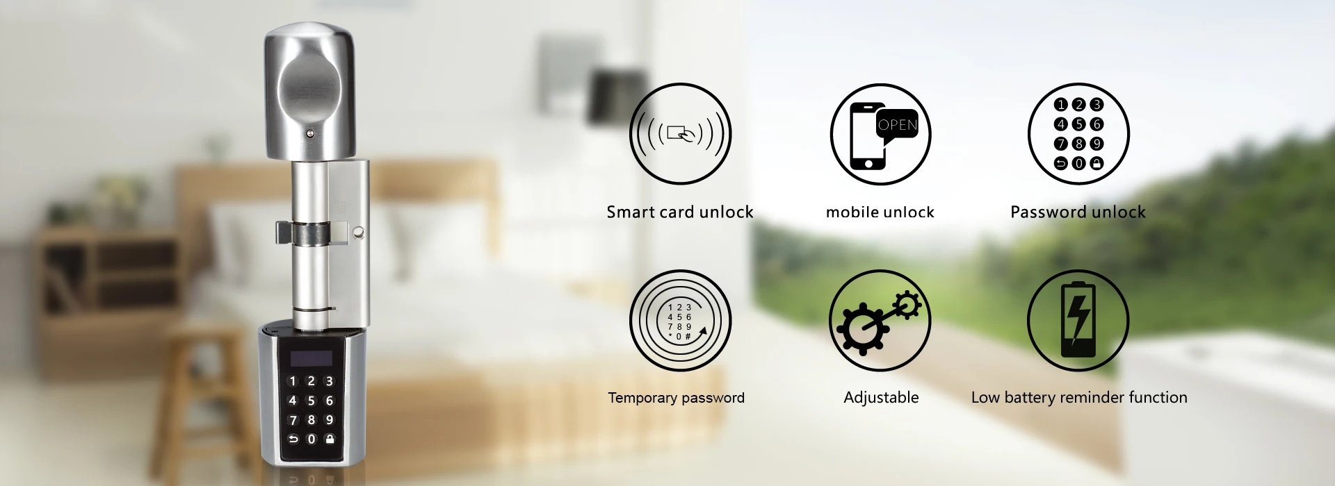 L6PCB умный Интеллектуальный Дверной замок без ключа цилиндр RFID Клавиатура карта комбинация электронный дверной замок Bluetooth приложение цифровая дверь