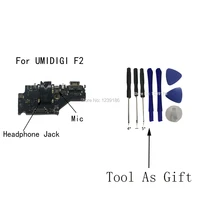 original umidigi f2 micro dock connector charger plug board with microphone headphone jack repair parts tool as gift