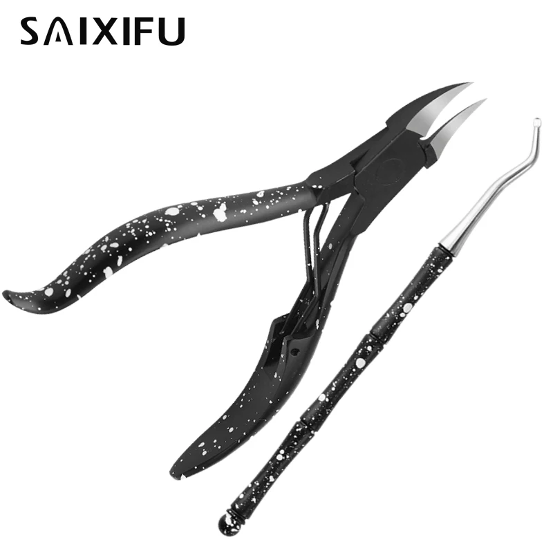 Новый стиль чёрный ногтей вросший кусачки для кутикулы ножницы маникюра