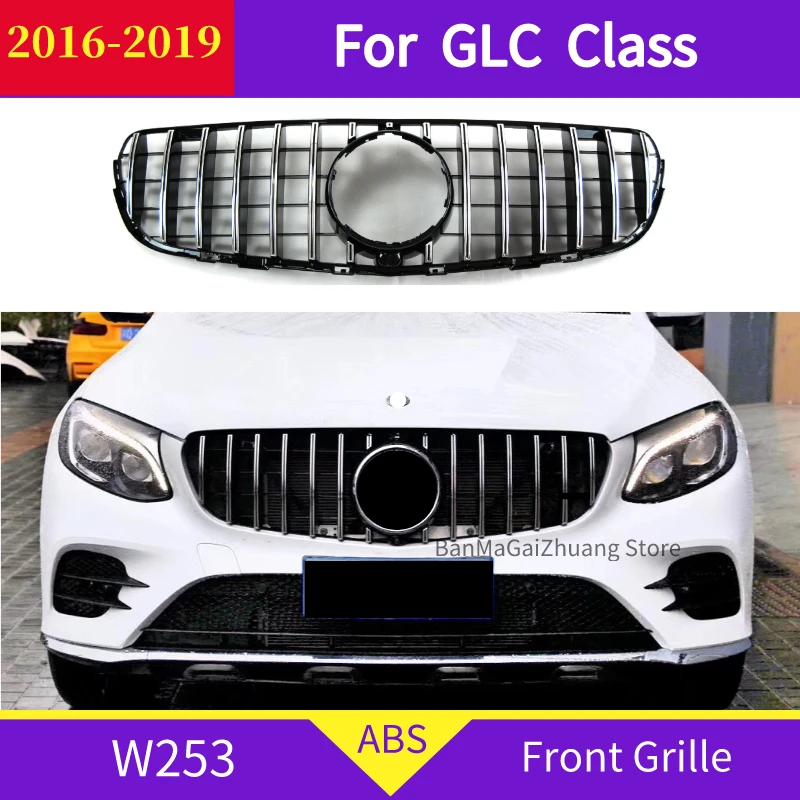 GT Передняя решетка для mercedes W253 X253 GLC Class 2015 2019 GLC200 GLC300 GLC250 GLC350 sport передний бампер