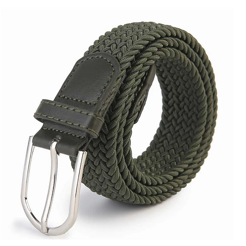 Женский и мужской вязаный ремень из искусственной кожи дизайнерский плетеный