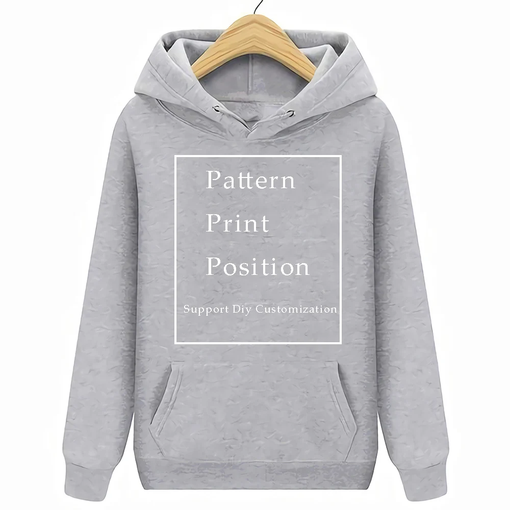 Hoodie gray Уличная одежда Balencia для мужчин Harajuku - Цвет: Hoodie gray