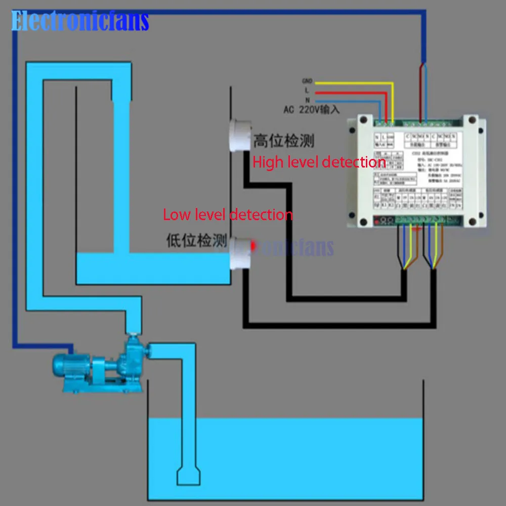 XKC-C352-2P датчик уровня жидкости Бесконтактный Интеллектуальный контрольный