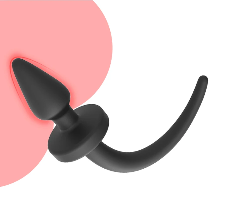 Silicone Puppy Play Dog Tail Smooth Anal Plug Prostate Massager G-Spot Tails Sexy Pet Roleplay SM Adult Sex Toys For Couple | Красота и