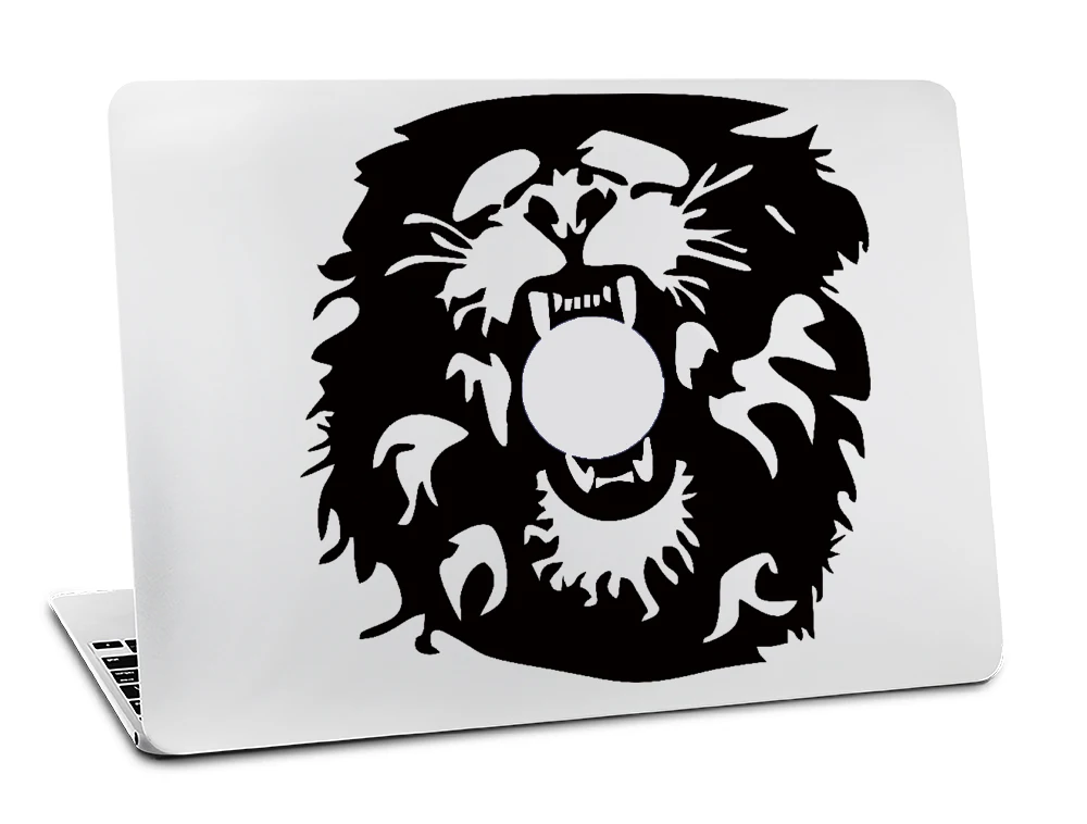A5002 Sykiila наклейка для Macbook Air 11 12 13 Pro 13 15 16 17 виниловая наклейка на стену для ноутбука черная наклейка Карта мира Земля камера Горный Лев - Цвет: A5002