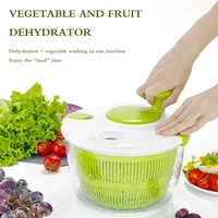 fresh large manual salad washer spinner dryer drainer lettuce veg herbs vegetable food drying household fruit dehydrator drainer