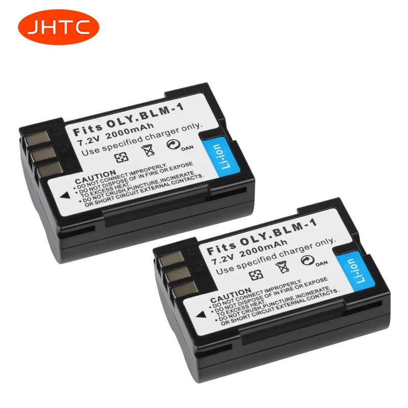 

JHTC 2000mAh PS-BLM1 BLM-1 BLM1 Camera Battery For Olympus C-5060 C-7070 C-8080 E-30 E-300 E-330 E-500 E-510 E-520 E3 2pcs
