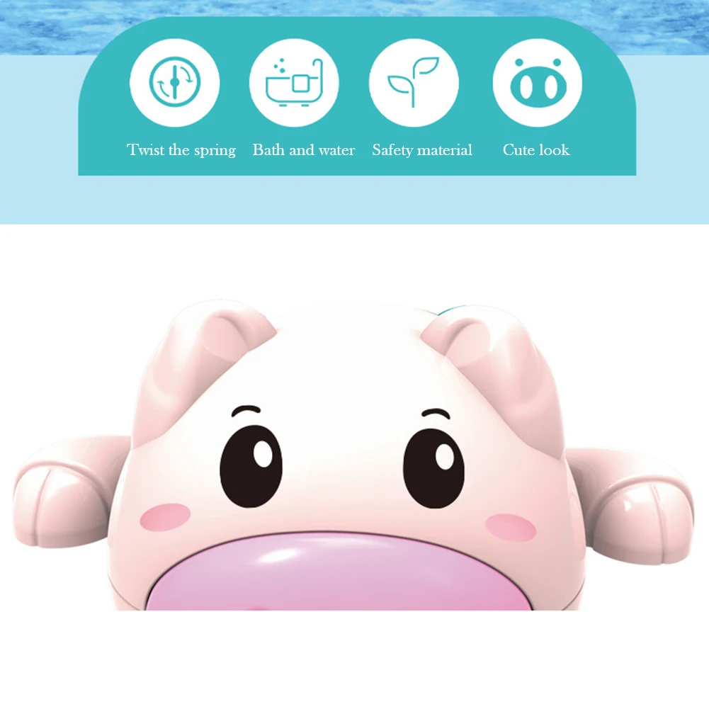 

Baby Bath Toys Children's Wind-Up Playing Piggy Toy Children's Infants Bath Toys