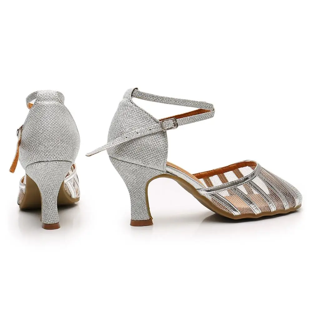 Обувь для латинских бальных танцев сетчатая Современная обувь Танго сальсы