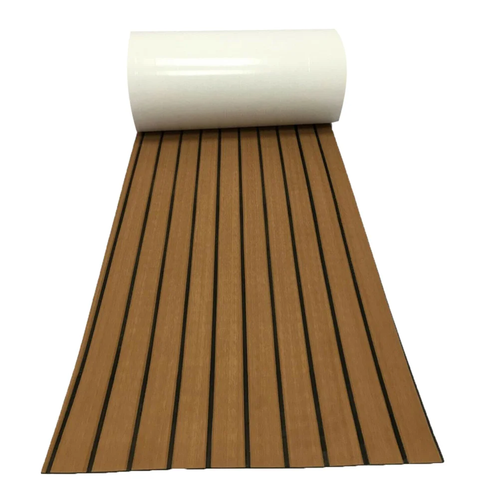 

1PC EVA Boat Non-slip Cushion Synthetic Teak Boat Floor Safety Mat Yacht Deck Cushion Decor Practical Boat Ground Cushion for Sh