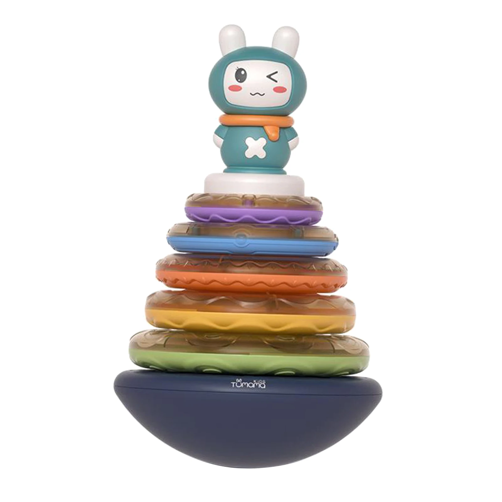 

Stacks of Circles Learning Toy w/ Sounds Lights Stacking Ring Montessori Toy