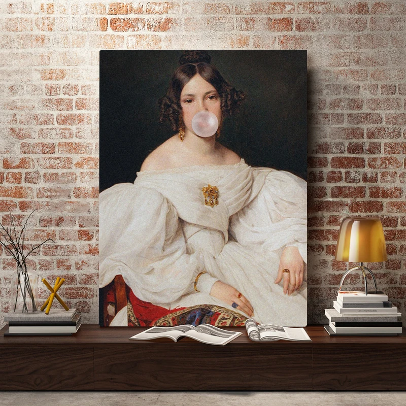 

Canvas Prints Painting Wall Art Poster Classical Fashion Art Baroque Modular Picture For Modern For Living Room Home Decor Frame