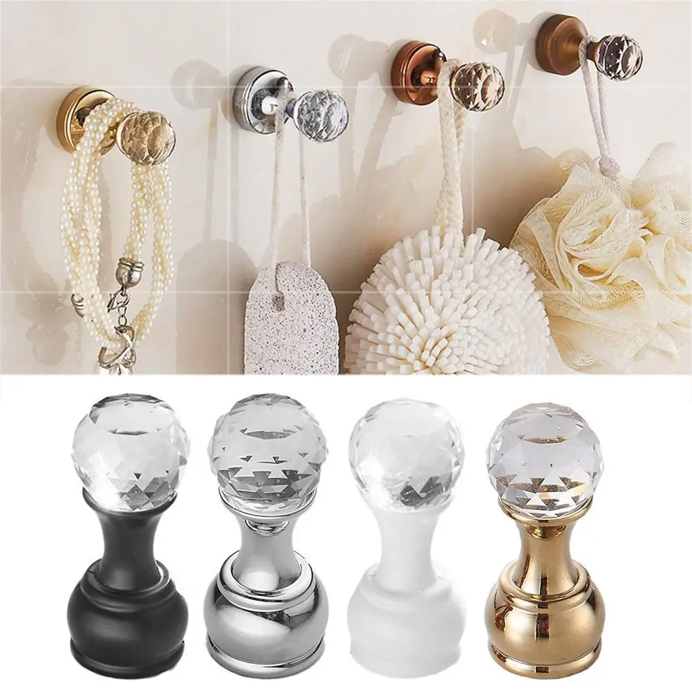 

Crystal Hook Antique Brass Wall Clothes Rack Cloth Hook Wall Hook Robe Hook For Bathroom Accessory Hanger Durable Accessories