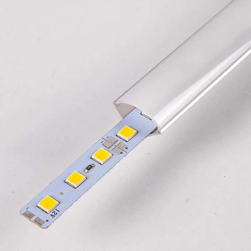 50pcs 100CM smd5050 5730 led hard strip LED Bar Light with V cover Kitchen rigid DC12V showcase closet cabinet light | Лампы и