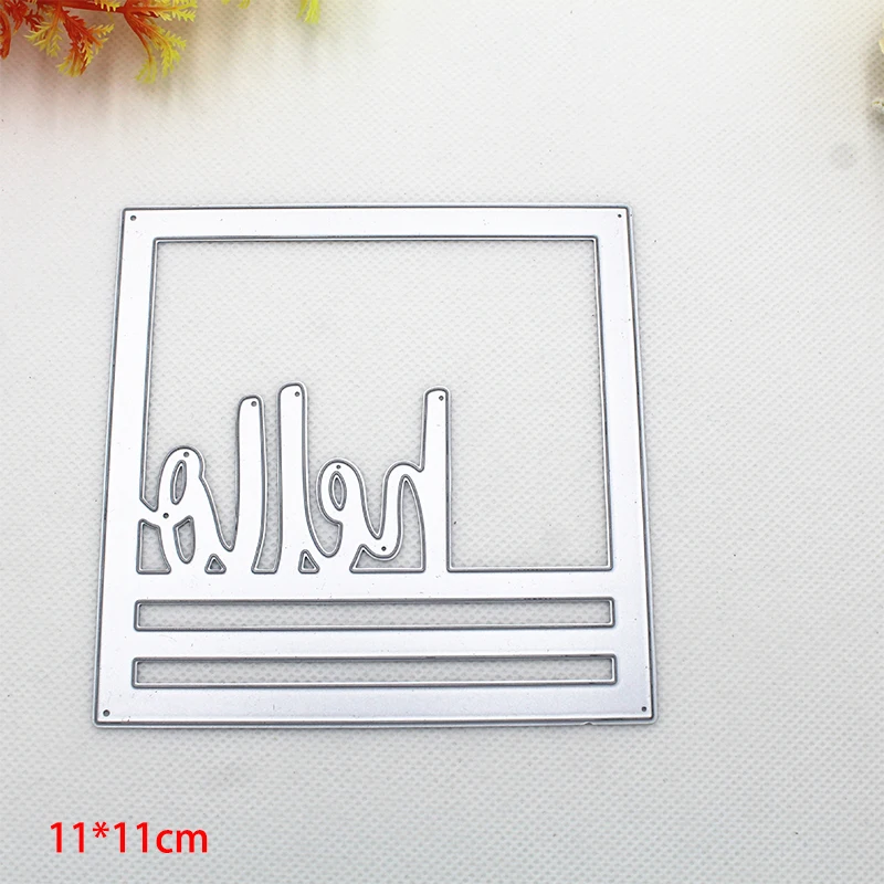 

Hello square frame 2020 New Metal Cutting Dies DIY Scrapbooking Paper Photo Album Crafts Seal Punch Stencils