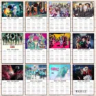 Поп-календарь на Новый год 2022, плакат из аниме-серии, плакат, Охотникубийца демоновДжоджо, настенная живопись, домашний декор, плакат на холсте